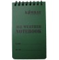 KOMBAT MILITARY PRODUCTS MINI WATERPROOF ALL WEATHER NOTEBOOK 50 PAGES